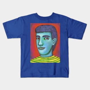 blue selfportrait Kids T-Shirt